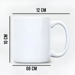 Mr UVD White & Pink Graphic Printed Ceramic Matte Mugs 350 ml image 2