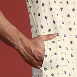 Anouk Men Printed Pure Cotton Kurta image 4