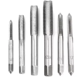 uptodateprouducts Tap and Die Set with Adjustable Wrench Matric Single Sided 3 to 12 mm Dia. Chrome Finish (Set of 40 Pcs) image 4