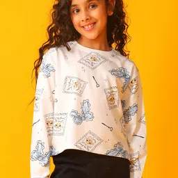 Anthrilo Girls Graphic Printed Round Neck Relaxed Fit T-shirt-picture-57