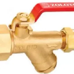 Zoloto 20 mm Bronze Ball Valve with Integral Strainer image 1