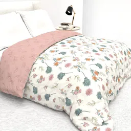 THE WHITE MOSS White & White Floral Microfiber 150 GSM Core image 5