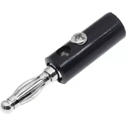 RS PRO 4 mm Black Male Banana Plug 30V 32A, 2080269 (5 Pcs)-picture-15