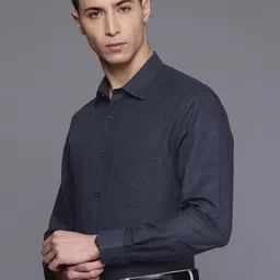 Louis Philippe Classic Fit Linen Cotton Formal Shirt image 3