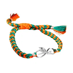 Kicky And Perky 925 Sterling Silver Krishna Leela Thread Rakhi-picture-41