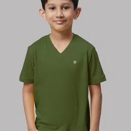 Friskers Boys Black 2 V-Neck Pockets T-shirt image 2