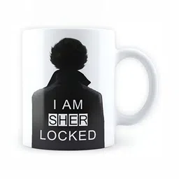 Mr UVD White & Black Typography Printed Ceramic Glossy Mug - 350 ml-picture-26