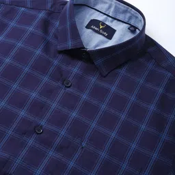 Allen Solly Slim Fit Windowpane Checked Pure Cotton Casual Shirt image 5