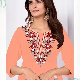 DWARKAPURI FASHION Embroidered Unstitched Dress Material-picture-42