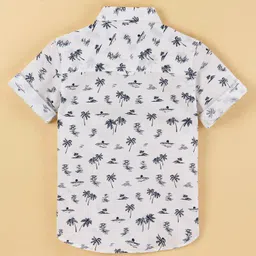JASH KIDS Half Sleeves Shirt Tropical Print - White image 2