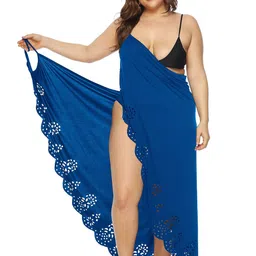 LULU & SKY Shoulder Straps Wrap Maxi Dress-picture-18