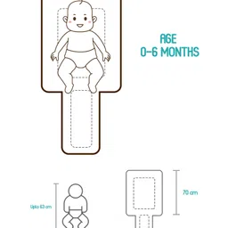 Babyhug 100%  Cotton Sleeping Bag Cloud Rainbow Print- Grey image 5