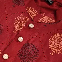 NFC CREATION Men Floral Printed Kurta with Pyjamas image 3