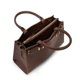 Aldo ELIZABELLE Womens Brown Satchel Bag image 3