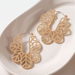 Accessorize Contemporary Filigree Hoop Earrings-picture-37