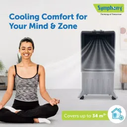 Symphony Silenzo 100 Desert Air Cooler 100 L 170 W, Grey image 2