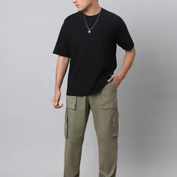 KLOTHFIT Men Low-Rise Cargos Trousers image 3