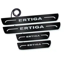 Auto Pearl Car Door Foot Step Led Sill/Scuff Plates Mirror Finish Black Compatible For Maruti Suzuki Ertiga T1 (2012-2014), LEDBlklPLATE_Blk_ErtigaT1_2012_14 (Set of 4)-image-46