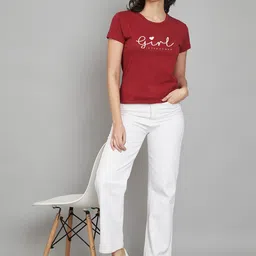 Trend Level Pack Of 2 Typography Printed Pure Cotton T-shirts image 4