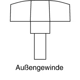 RS PRO Black Wing Clamping Knob M10 Threaded Stud, 169339 image 4
