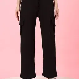 Veltick Women Relaxed Fit Mid-Rise Light Fade Stretchable Cargo Style Jeans-image-31