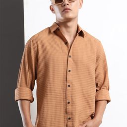 THE BEETEL HOUSE Self Design Casual Shirt-picture-1