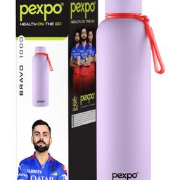 Pexpo Bravo Pro 1000 ml Hot & Cold ISI Certified Flask- Orchid Purple- Stainless Steel Water Bottle | Office| Gym| Travelling| Home| School| Adults & Kids| Limited RCB Edition-picture-10