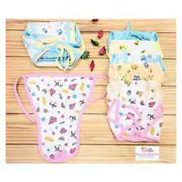 Fareto New Born Baby 12 Single Layer Napppies - Multicolour image 2
