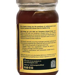 Shiva Organic Cinnamon Infused Honey 100% Natural and Pure No Added Sugar No Added Color Flavour Unadulterated - 250 g image 3