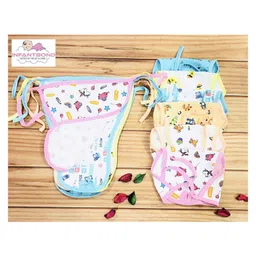 Fareto New Born Baby 12 Single Layer Napppies - Multicolour image 3