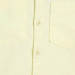 MINI KLUB Half Sleeves Solid Shirt - Yellow image 4