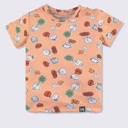 YK X Minute Mirth Infant Girls Peanuts Printed Top with Shorts image 3