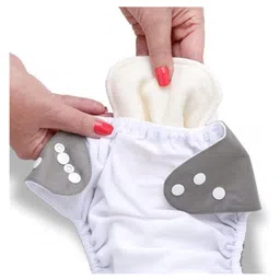 AEREX Reusable Baby 1 Cloth Diapers For 6 Months to 3 Years With 1 White Insert Pad Leak Proof Washable Diapers For New Born Babies Adjustable Pocket Cloth Diaper Nappies (Light Blue) image 5