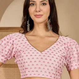 all about you Floral Brasso Saree image 2