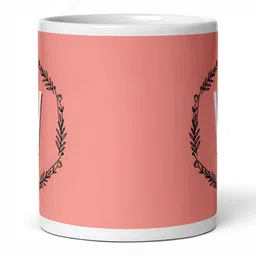 Mr UVD White & Peach Typography Printed Ceramic Matte Mug 350 ml image 4