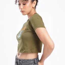 glitchez Cool Touch Graphic Printed Crop T-shirt image 3