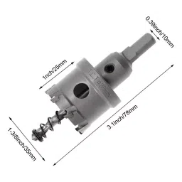 FLAMINGO ENTERPRISE Heavy-Duty Carbide Hole Saw Cutter Kit TCT & SS 38 mm Masonry Bits Type, FM-208 image 2