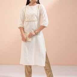 Vishudh Women Printed Thread Work Kurta-picture-20