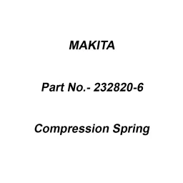 Makita Compression Spring Size 6 for HW001G, Part No 232820-6 (Pack of 200 Pcs)-picture-19