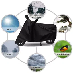 Auto Pearl Bike Cover for TVS Victor Edge (Black) image 5