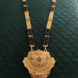 niva fashion Gold-Plated Artificial Stones and Beads Mangalsutra-picture-27