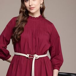 French Connection Pure Cotton A-Line Tiered Midi Dress-picture-38