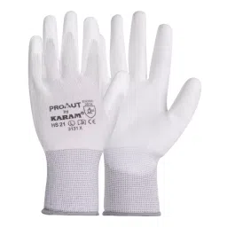 Karam PU Cut Resistant Gloves White Color, L Size, HS21(L) (Pack of 1 Pair)-picture-40