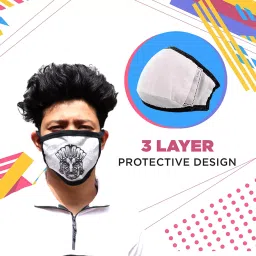 Oriley 3 Layer Reusable Face Mask OR4MS2 (Pack of 5 Pcs) image 5