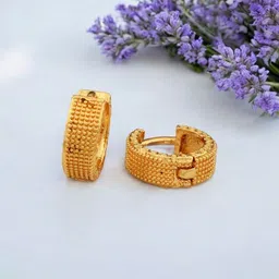 SHREE KRISHNA SHOPPING Unisex Gold-Plated Brass Earrings-picture-29