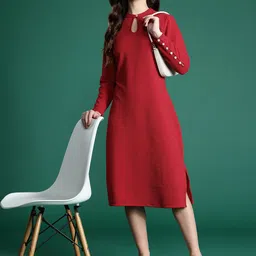 DressBerry Sheath Midi Dress-image-48
