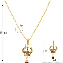 Utkarsh Geometric Pendants with Chains image 2
