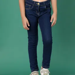 Tales & Stories Denim Solid Slim Fit Jeans - Blue-picture-28