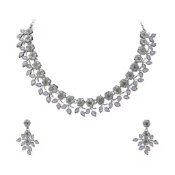 Women Click Stones Studded Jewellery Set image 1