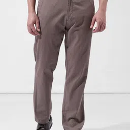 The Indian Garage Co Men Regular Fit Mid-Rise Cotton Chinos-picture-23